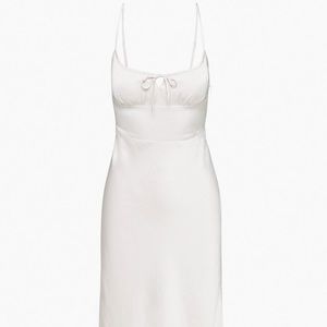 Aritzia Wilfred Bellow midi dress vin gris